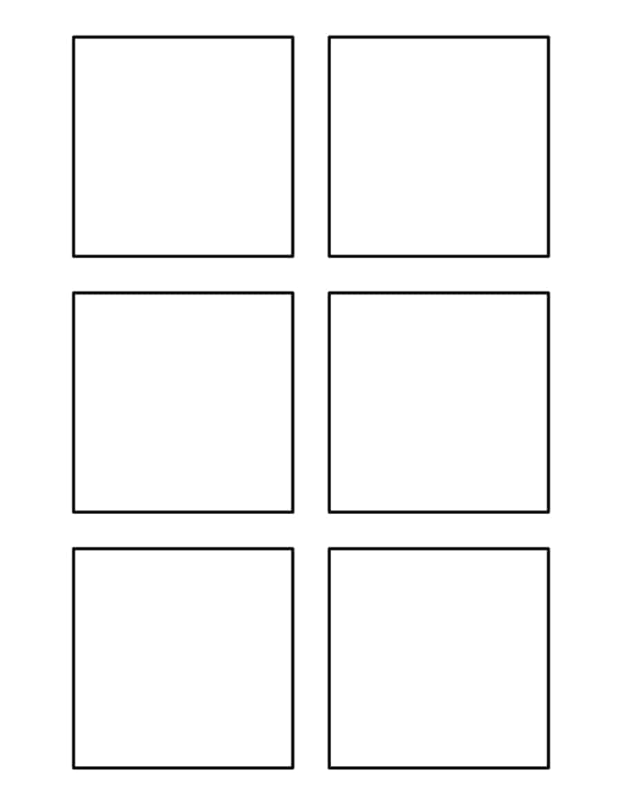 3 Inch Square Tracing Worksheets Pdf Free Vectors
